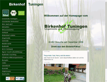 Tablet Screenshot of birkenhof-tuningen.de